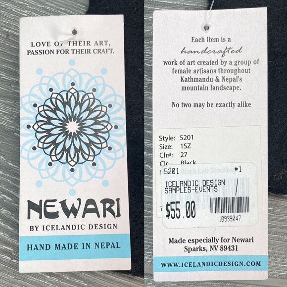 Newari Black Labrador Retriever Dog Christmas Stocking Wool Icelandic NEW & RARE - Picture 9 of 12